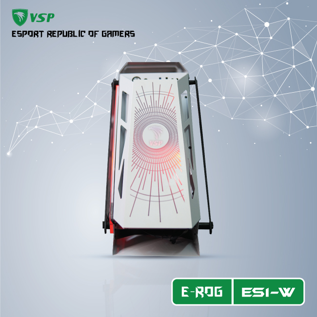 CASE VSP ESPORT REPUBLIC OF GAMERS ES1 - WHITE/BLUE