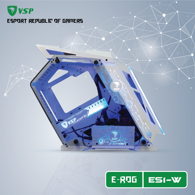 CASE VSP ESPORT REPUBLIC OF GAMERS ES1 - WHITE/BLUE