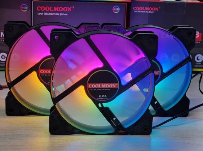 Fan Case Led RGB CoolMoon K8