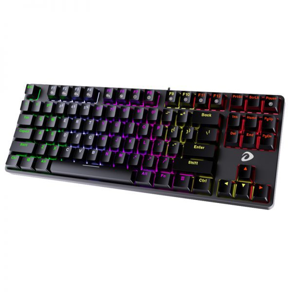 Bàn phím cơ Gaming DAREU EK87 – Black (MULTI-LED, Blue/ Brown/ Red D switch)