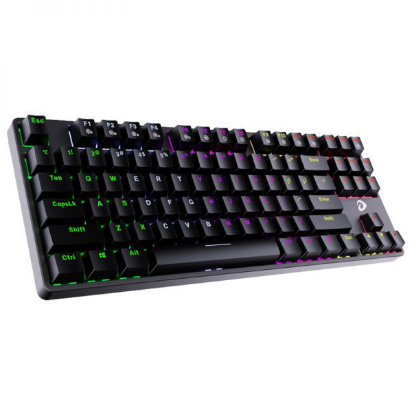 Bàn phím cơ Gaming DAREU EK87 – Black (MULTI-LED, Blue/ Brown/ Red D switch)
