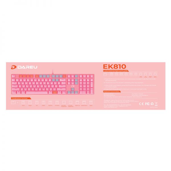 Phím cơ DARE-U EK810 - Pink