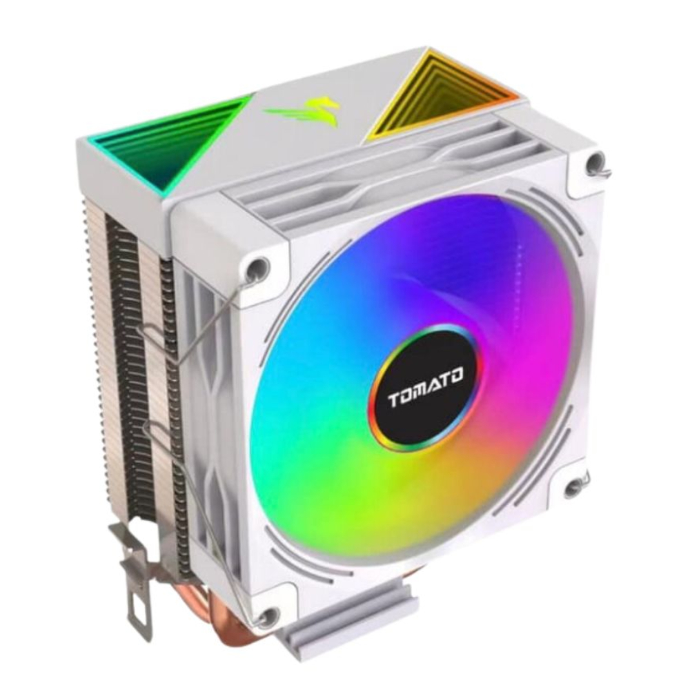 Tản nhiệt CPU TOMATO AM-6200 LED RGB 90mm Trắng