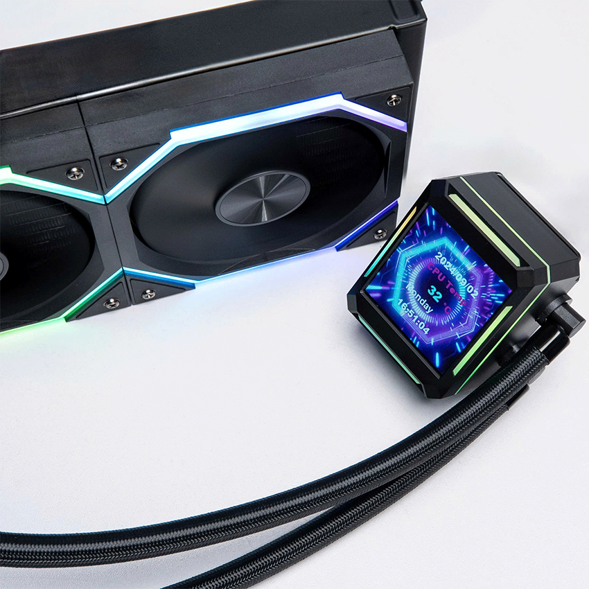 Tản nhiệt nước Leopard Astro Shell 240 ARGB Digital LCD (Black/ White)