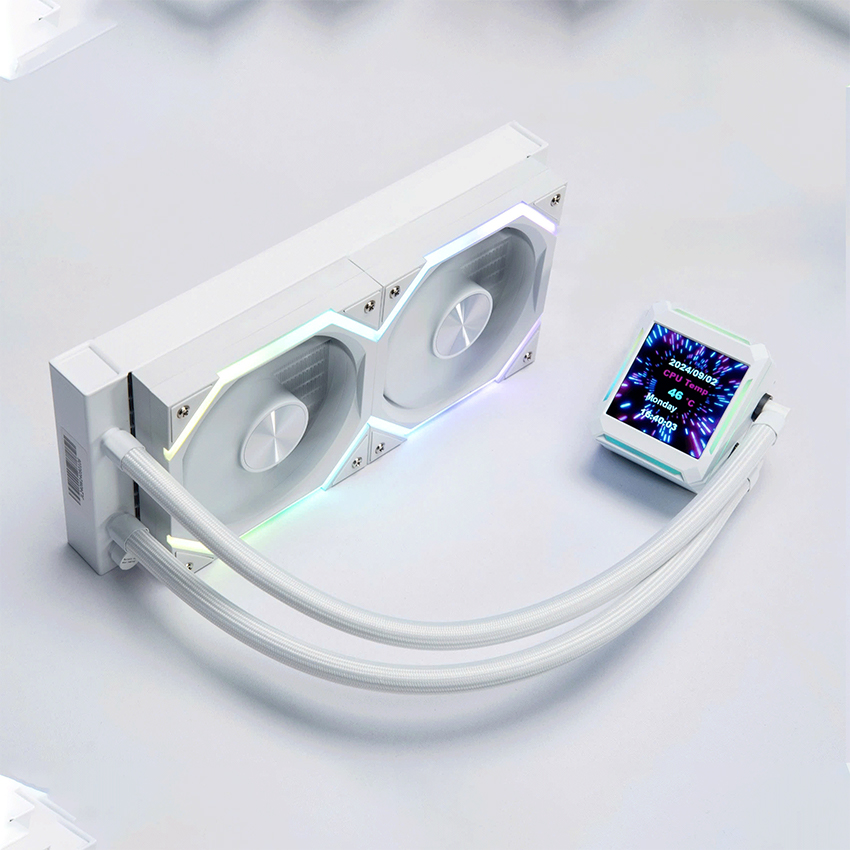 Tản nhiệt nước Leopard Astro Shell 240 ARGB Digital LCD (Black/ White)