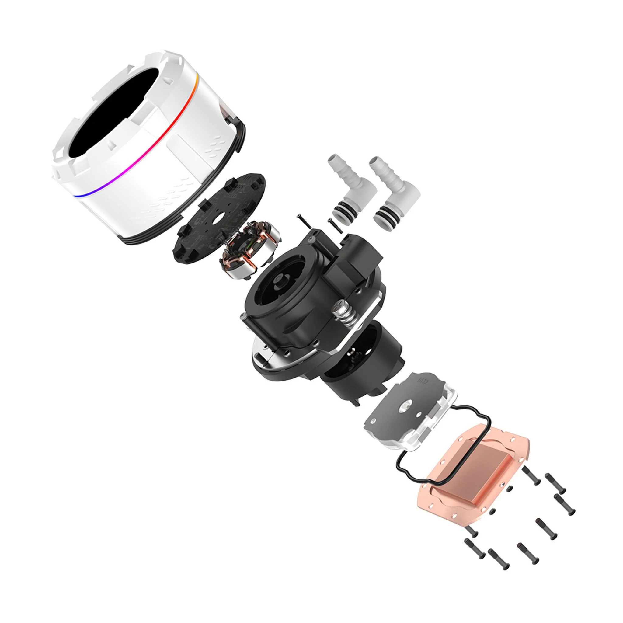 Tản nhiệt nước ID-Cooling Space SL240 LCD ARGB - trắng