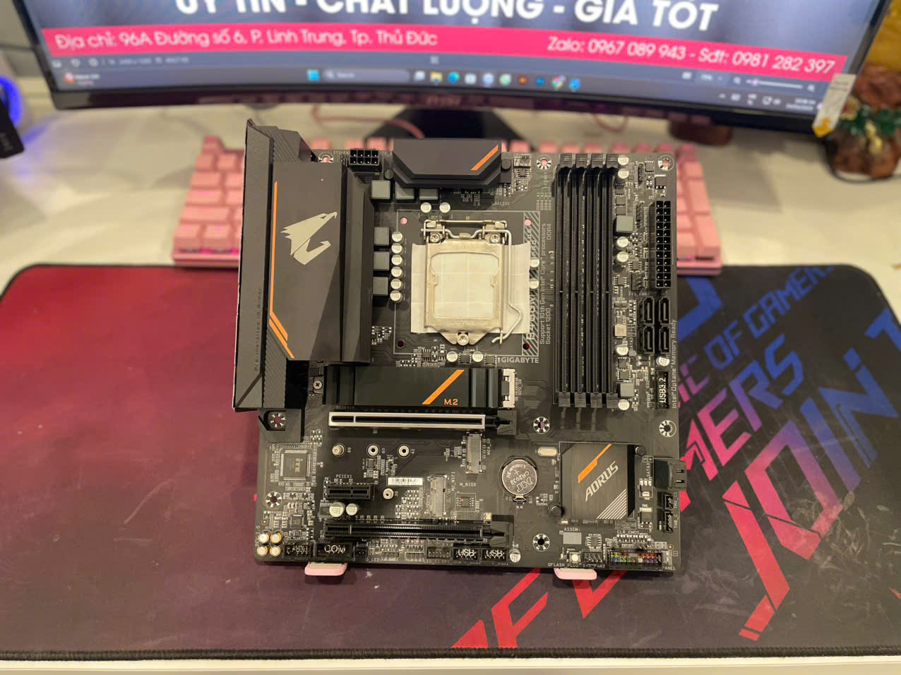Main B460M Aorus Pro Gen10 full box like new (Tạm hết hàng)