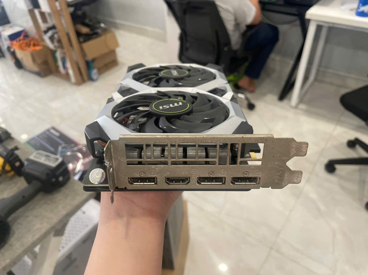 VGA GTX 1660 TI VETUS 6G 2 FAN MSI (Tạm hết hàng)